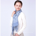 Inner mongolia fábrica pashmina chal invierno cálido grueso houndstooth bufanda con borlas